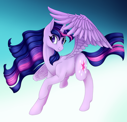 Size: 1300x1250 | Tagged: safe, artist:alphab33, twilight sparkle, alicorn, pony, g4, female, flying, solo, twilight sparkle (alicorn)