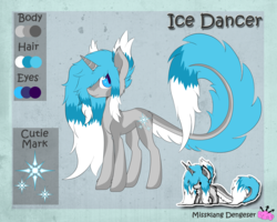 Size: 2112x1686 | Tagged: safe, artist:missklang, oc, oc only, pony, unicorn, cute, dragon tail, fluffy, fluffy mane, reference sheet, signature, solo