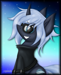 Size: 2900x3534 | Tagged: safe, artist:iflysna94, oc, oc only, oc:yaasho, pony, unicorn, clothes, gift art, glasses, high res, male, smiling, solo, stallion, sweater