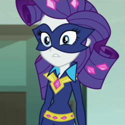 Size: 720x720 | Tagged: safe, screencap, radiance, rarity, equestria girls, equestria girls specials, g4, my little pony equestria girls: movie magic, clothes, costume, cropped, female, power ponies, solo