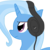 Size: 1024x1024 | Tagged: safe, artist:fluor1te, trixie, pony, unicorn, g4, female, headphones, mare, profile, sennheiser, simple background, solo, transparent background