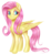 Size: 1024x1123 | Tagged: safe, artist:cirawashere, fluttershy, pegasus, pony, g4, female, folded wings, looking at you, mare, simple background, smiling, solo, standing, transparent background