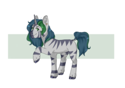 Size: 2258x1592 | Tagged: safe, artist:lessie-owen, oc, oc only, oc:forest glade, pony, unicorn, zebra, zebracorn, zony, femboy, male, simple background, solo, transparent background