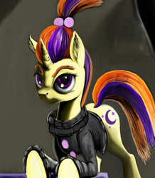 Size: 2319x2660 | Tagged: safe, artist:ponsce, moondancer, pony, unicorn, g4, clothes, female, high res, solo, sweater, turtleneck