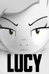 Size: 1000x1500 | Tagged: safe, artist:bastbrushie, pony, female, lucy, mare, movie poster, poster, solo