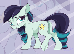 Size: 2658x1961 | Tagged: safe, artist:mistydash, coloratura, earth pony, pony, g4, butt, coloraturump, female, fluffy, looking at you, plot, solo, zoom layer