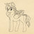 Size: 1097x1116 | Tagged: safe, artist:lunebat, sunset shimmer, alicorn, pony, g4, alicornified, female, horn, mare, monochrome, race swap, shimmercorn, sketch, solo, wings