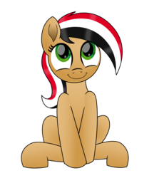 Size: 3000x3362 | Tagged: safe, artist:pananovich, oc, oc only, oc:syriana, earth pony, pony, /mlpol/, high res, nation ponies, ponified, smiling, solo, syria