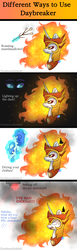 Size: 1024x3328 | Tagged: safe, artist:northlights8, daybreaker, nightmare moon, pony, a royal problem, g4, my little pony: friendship is magic, angry, comic, food, marshmallow, mundane utility, smoke alarm, smoke detector