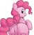 Size: 571x581 | Tagged: safe, artist:tre, pinkie pie, pony, g4, balloonbutt, blushing, butt, colored, cute, dock, featureless crotch, looking at you, looking back, plot, plump, raised hoof, simple background, sketch, smiling, white background
