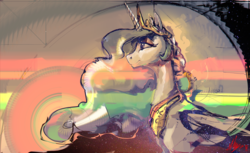 Size: 5853x3579 | Tagged: safe, artist:alumx, princess celestia, alicorn, pony, g4, abstract, female, golden ratio, mare, solo