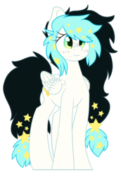 Size: 1377x2000 | Tagged: safe, artist:aegann, oc, oc only, oc:starry heavens, pony, freckles, simple background, solo, transparent background