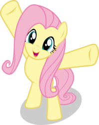 Size: 1024x1286 | Tagged: safe, artist:timidtremors, fluttershy, pegasus, pony, filli vanilli, g4, bipedal, cute, female, happy, mare, shyabetes, simple background, solo, transparent background, vector