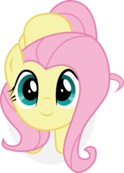 Size: 733x1024 | Tagged: artist needed, safe, fluttershy, pegasus, pony, g4, the hooffields and mccolts, cute, female, looking at you, mare, pink mane, shyabetes, simple background, solo, transparent background