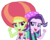 Size: 997x802 | Tagged: safe, artist:ktd1993, starlight glimmer, tree hugger, equestria girls, g4, afro, beanie, crack shipping, equestria girls-ified, female, hat, lesbian, shipping, starhugger