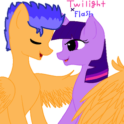 Size: 498x500 | Tagged: safe, artist:cadencedoodles, flash sentry, twilight sparkle, alicorn, pegasus, pony, g4, couple, female, male, ship:flashlight, shipping, straight