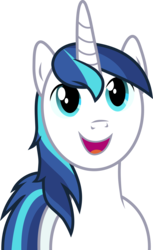 Size: 2697x4394 | Tagged: safe, artist:frownfactory, shining armor, pony, unicorn, a flurry of emotions, g4, .svg available, blue eyes, blue mane, cute, happy, horn, looking at you, looking up, male, shining adorable, simple background, solo, stallion, svg, transparent background, vector