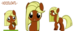 Size: 1920x797 | Tagged: safe, derpibooru exclusive, edit, oc, oc only, oc:xocolatl, pony, base used, cute, female, filly, latina, pegasister, solo, spanish