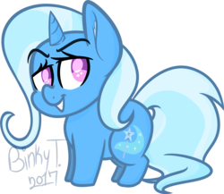 Size: 2683x2324 | Tagged: safe, artist:binkyt11, derpibooru exclusive, trixie, pony, unicorn, g4, chibi, cute, female, high res, mare, simple background, solo, transparent background, wingding eyes