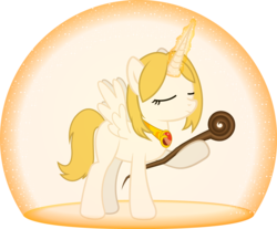 Size: 1138x940 | Tagged: safe, artist:andrevus, oc, oc only, alicorn, pony, alicorn oc, bubble, description at source, jewelry, magic, necklace, simple background, solo, spell, staff, transparent background, weapon