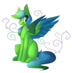 Size: 4201x4255 | Tagged: safe, artist:umiimou, oc, oc only, oc:sunshine heart, pegasus, pony, absurd resolution, female, mare, simple background, sitting, solo, transparent background