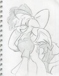 Size: 1280x1668 | Tagged: safe, artist:zemer, songbird serenade, pegasus, pony, g4, my little pony: the movie, 30 minute art challenge, female, grin, smiling, solo, traditional art