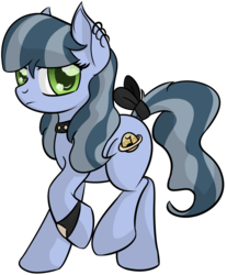 Size: 2181x2634 | Tagged: safe, artist:datapony, oc, oc only, oc:nocturne pie, earth pony, pony, bow, female, high res, magical lesbian spawn, mare, offspring, parent:coloratura, parent:limestone pie, simple background, solo, tail bow, transparent background