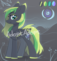 Size: 2921x3110 | Tagged: safe, artist:fensu-san, oc, oc only, pony, adoptable, auction, high res, reference sheet, solo, starry eyes, wingding eyes