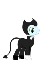 Size: 720x1280 | Tagged: safe, artist:tsundra, soarin', pony, g4, bendy and the ink machine, clothes, cosplay, costume, male, solo