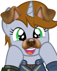 Size: 772x960 | Tagged: safe, oc, oc only, oc:littlepip, pony, unicorn, fallout equestria, adorable face, clothes, cute, dog ears, fanfic, fanfic art, female, hooves, horn, instagram, jumpsuit, mare, open mouth, pipbuck, simple background, smiling, solo, teeth, transparent background, vault suit