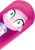 Size: 150x213 | Tagged: safe, artist:egophiliac, pinkie pie, equestria girls, g4, chibi, creepy smile, female, grin, looking at you, pinkamena diane pie, shrunken pupils, simple background, smiling, solo, transparent background