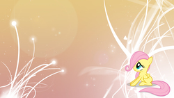 Size: 1920x1080 | Tagged: safe, artist:petraea, artist:unfiltered-n, edit, fluttershy, pony, g4, abstract background, female, filly, filly fluttershy, solo, wallpaper, wallpaper edit, younger