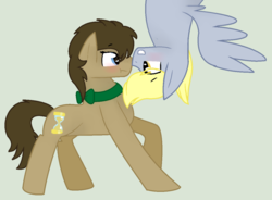 Size: 1024x752 | Tagged: dead source, safe, artist:florfru, derpy hooves, doctor whooves, time turner, earth pony, pony, g4, dopey hooves, female, male, rule 63, ship:doctorderpy, ship:dopeytoress, shipping, straight, the doctoress