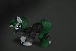 Size: 5167x3444 | Tagged: safe, artist:rameslack, rarity, pony, fanfic:silent jade, fanfic:the empty room, g4, alternate mane color, assassin, butt, clothes, fanfic, fanfic art, female, mare, outfit, plot, silent jade, solo, thief, wanderer d