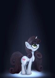 Size: 3496x4960 | Tagged: safe, artist:rameslack, sweetie belle, pony, g4, female, older, solo, spotlight