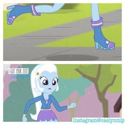 Size: 480x480 | Tagged: safe, edit, edited screencap, screencap, trixie, equestria girls, g4, my little pony equestria girls: friendship games, instagram