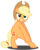 Size: 5300x6557 | Tagged: safe, artist:camsy34, applejack, earth pony, pony, g4, spike at your service, absurd resolution, belly, bipedal, female, mare, simple background, solo, transparent background, vector