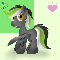 Size: 3000x3000 | Tagged: safe, artist:blu-boisen, oc, oc only, oc:graphite sketch, pegasus, pony, female, heart, high res, mare, solo