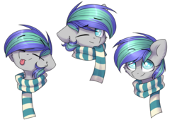 Size: 1024x697 | Tagged: safe, artist:starlyfly, oc, oc only, oc:storm feather, pony, bust, clothes, male, one eye closed, portrait, scarf, simple background, solo, stallion, tongue out, transparent background, wink