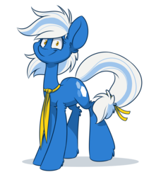 Size: 4390x4808 | Tagged: safe, artist:kez, oc, oc only, oc:azura, pony, absurd resolution, necktie, simple background, smiling, solo, transparent background