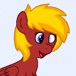 Size: 252x252 | Tagged: safe, oc, oc only, oc:torch, pony, ms paint, open mouth, solo