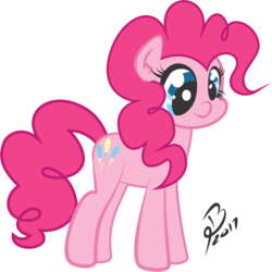 Size: 974x975 | Tagged: safe, artist:brayant9, pinkie pie, earth pony, pony, g4, female, simple background, solo, transparent background