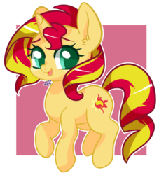 Size: 1200x1322 | Tagged: safe, artist:snow angel, sunset shimmer, pony, unicorn, g4, cute, female, looking at you, mare, shimmerbetes, smiling, solo