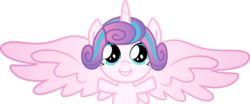 Size: 4456x1859 | Tagged: safe, alternate version, artist:frownfactory, princess flurry heart, alicorn, pony, a flurry of emotions, g4, .svg available, baby, baby pony, blue eyes, colored wings, female, filly, foal, happy, horn, multicolored hair, multicolored mane, multicolored wings, simple background, smiling, solo, spread wings, svg, transparent background, vector, wings