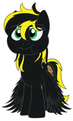 Size: 1077x1769 | Tagged: safe, artist:cloudy95, oc, oc only, oc:rayva, pegasus, pony, simple background, solo, transparent background