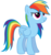 Size: 3360x3600 | Tagged: safe, artist:tomfraggle, rainbow dash, pegasus, pony, g4, female, high res, mare, simple background, solo, transparent background, vector