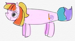 Size: 1055x584 | Tagged: safe, toola roola, pony, fame and misfortune, g4, notes, objectification, paintbrush, paintbrush pony