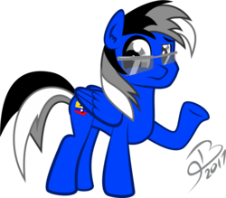 Size: 1033x906 | Tagged: safe, artist:brayant9, oc, oc only, oc:cutter knife, pegasus, pony, glasses, solo