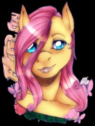 Size: 966x1280 | Tagged: safe, artist:tomoyuki, fluttershy, anthro, g4, big lips, colored, female, solo