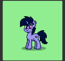 Size: 611x574 | Tagged: safe, artist:php142, oc, oc only, oc:purple flix, pony, pony town, animated, blushing, gif, lewd, looking at you, serious, serious face, shocked, smiling, solo
